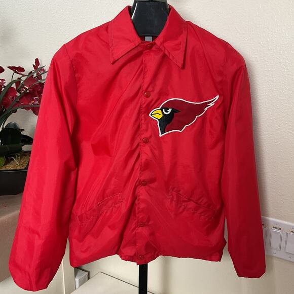 Arizona Cardinals Other - Vintage Arizona Cardinals NFL Snap Up Red Long Sleeve Windbreaker Large